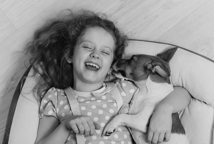 terapia con perros para niños